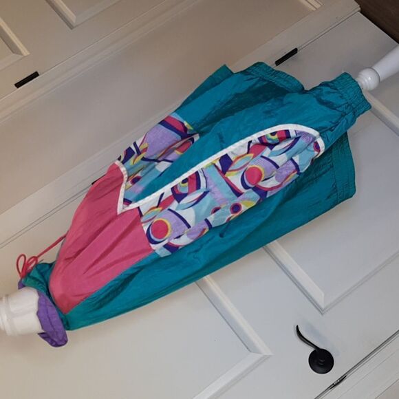 Casual Isle 80's Bright Retro Vintage Reversible Jacket - Picture 3 of 11